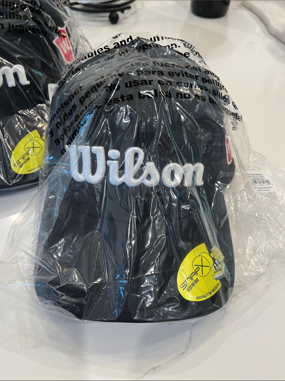 Wilson Black golf har with White Embroidered Logo